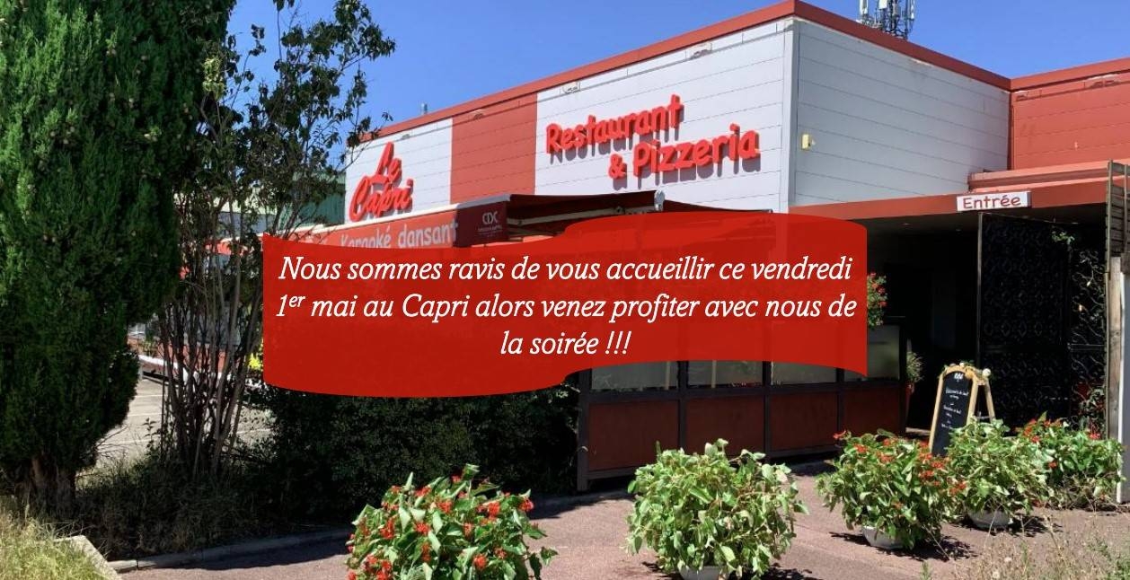 Événements - Le Capri - Restaurant Saint-Genis-Laval - meilleur resto SAINT-GENIS-LAVAL